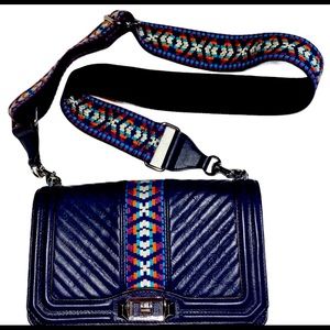 Rebecca Minkoff Crossbody Jacquard Love Guitar Bag